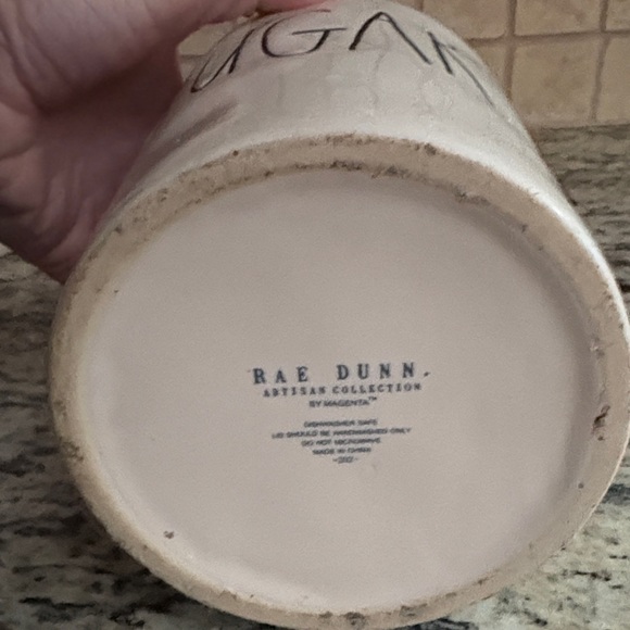 Rae Dunn Cream Sugar Canister with Lid - Picture 2 of 3